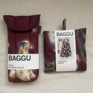 BAGGU (2-Piece Set) Puffy Glasses Sleeve and  standard reusable Bag
